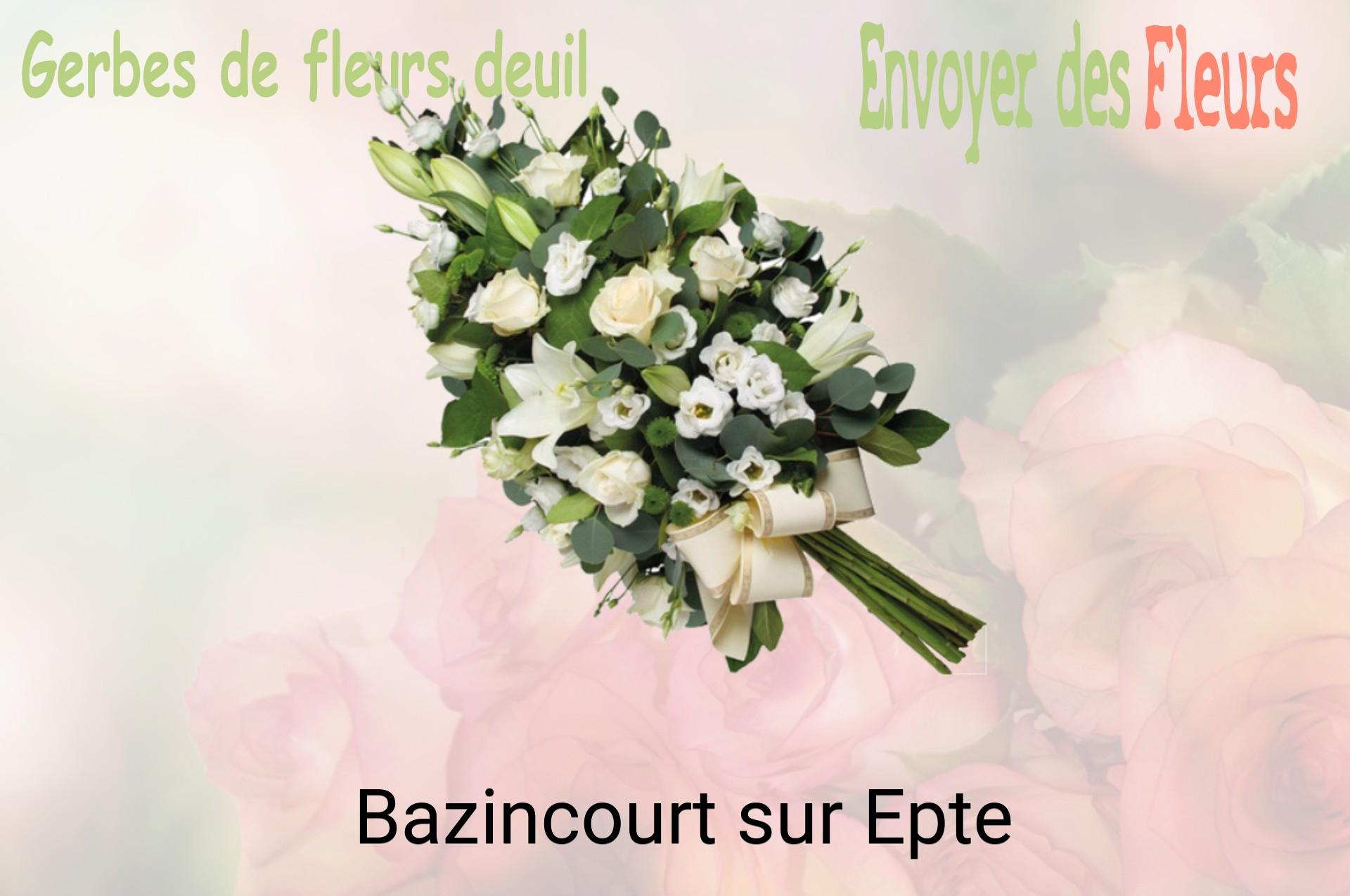 Gerbe de fleurs de deuil livrée à Bazincourt-sur-Epte